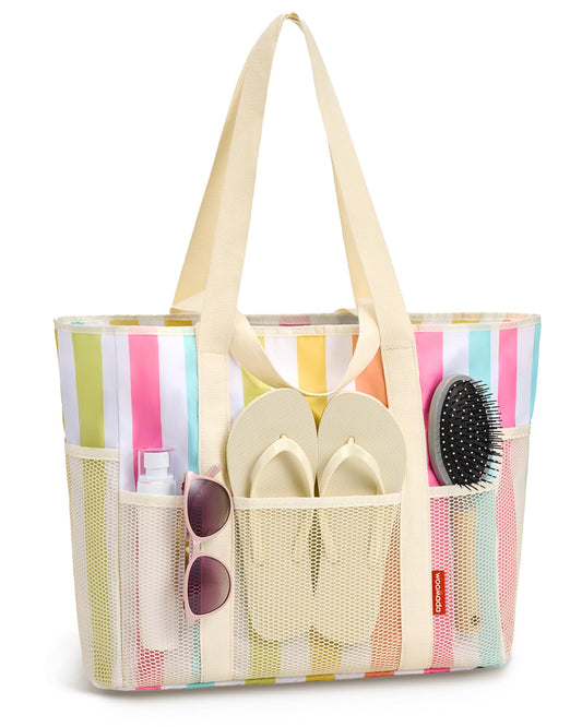 WOOMADA Large Mesh Beach Tote
