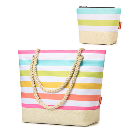 WOOMADA Large Straw Beach Tote