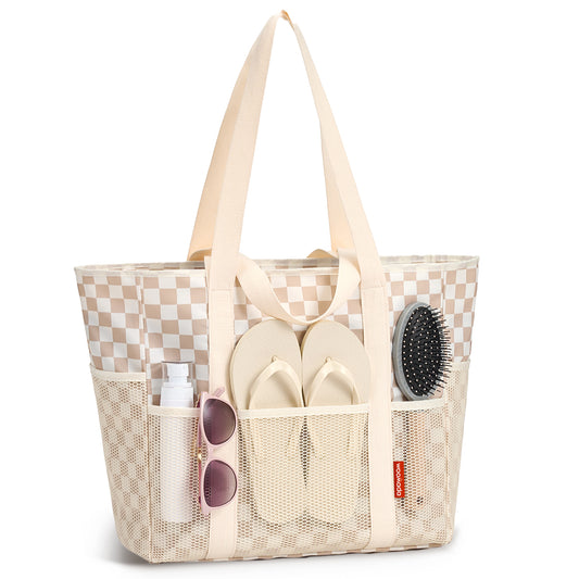 WOOMADA Large Mesh Beach Tote
