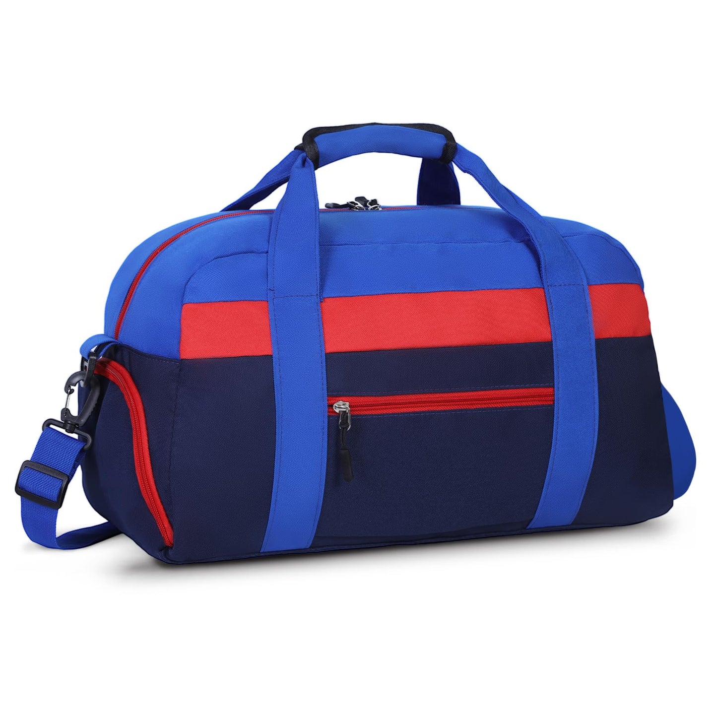 WOOMADA Kids Duffle Bag for Boys or Girls, Kids Overnight Bag with Shoe Compartment＆Wet Pocket, Ideal for School Practice, Sports, Travel(green blue)