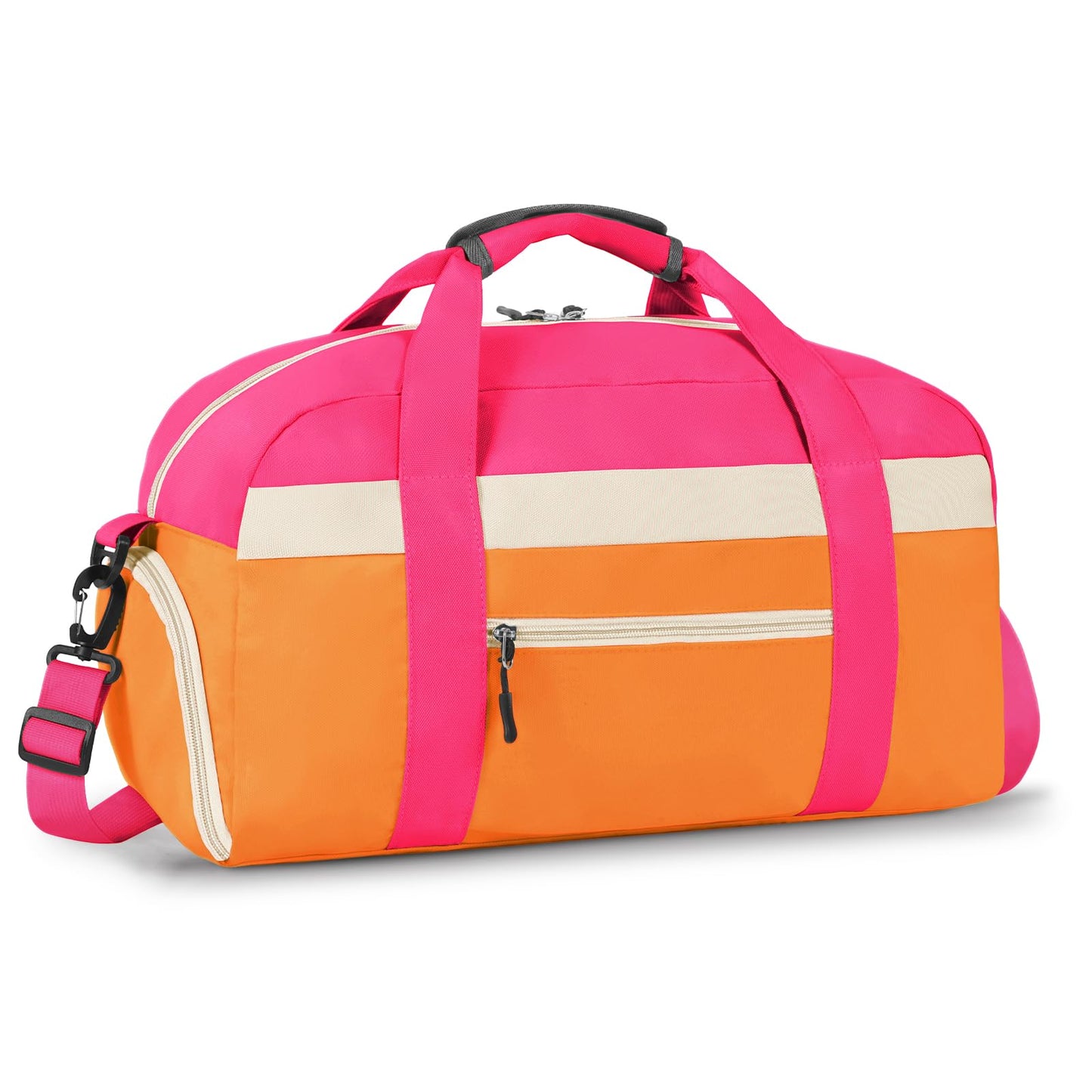 WOOMADA Kids Duffle Bag for Boys or Girls, Kids Overnight Bag with Shoe Compartment＆Wet Pocket, Ideal for School Practice, Sports, Travel(green blue)